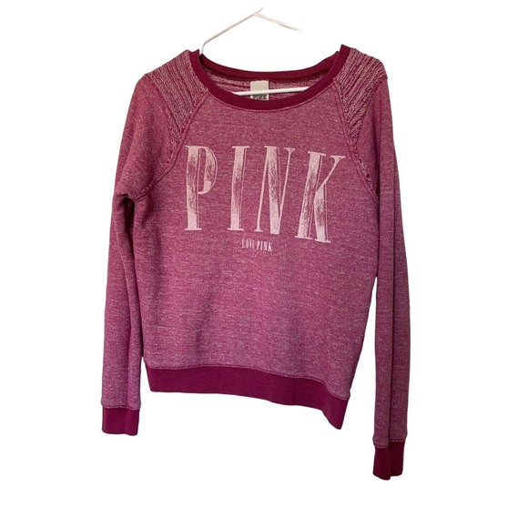 Victoria&apos;s Secret Sweaters - victoria secret love PINK pullover long sleeve Sweatshirt  scoop neck women's XS